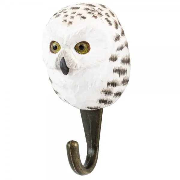 Wildlife Garden Kleiderhaken DecoHook Schnee-Eule Weiß Markenprodukt