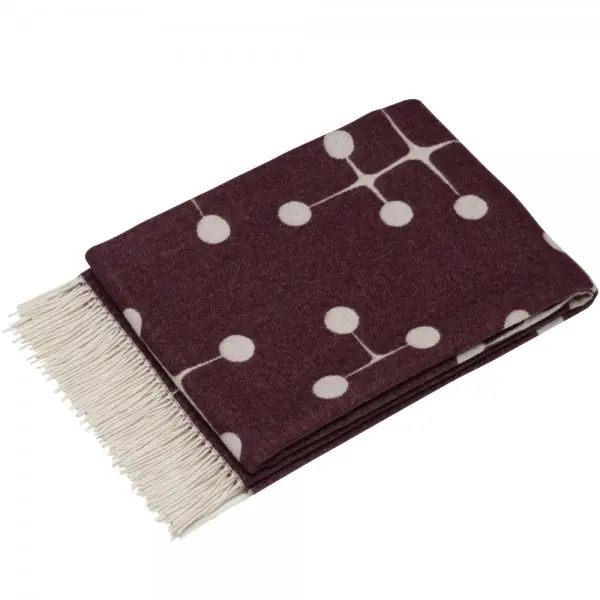 Vitra Wolldecke Eames Wool Blanket Eames Special Collection Bordeaux (200x135cm) Preiswert