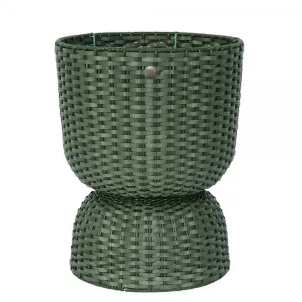 Schneller Versand Handed By Pflanzgefäß Twist Planter Diabolo Basket Hunting Green (34cm)