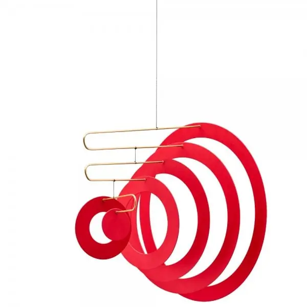 Flensted mobiles Mobile Supersonic Red Handgefertigt