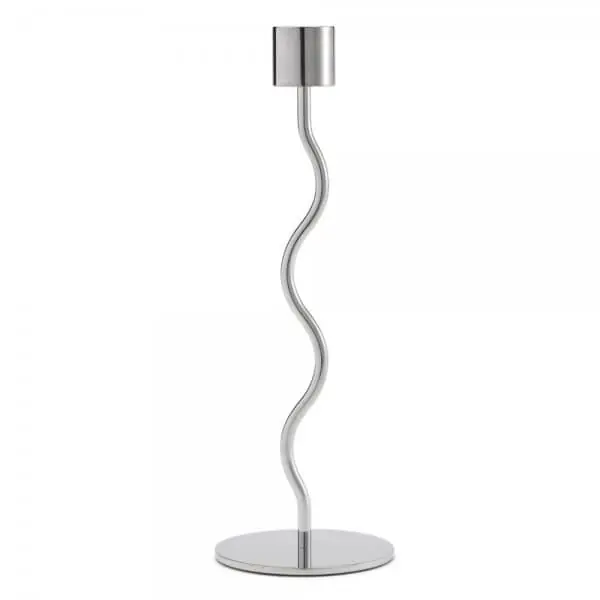 Cooee Design Kerzenhalter Curved Edelstahl (26,5 cm) Schnäppchen