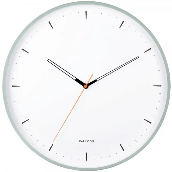 Neu Karlsson Wanduhr Calm Iron Grayed Jade