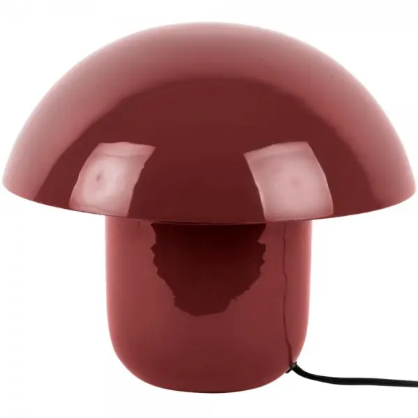 Geprüft Leitmotiv Tischleuchte Fat Mushroom Enamel Ochre Red (25x29cm)