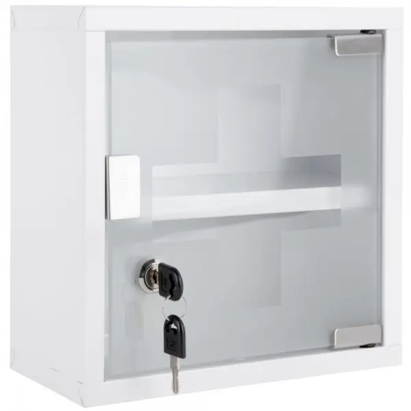 Ausverkauf Present Time Medikamentenschrank Medicine Weiß (25x12x25cm)