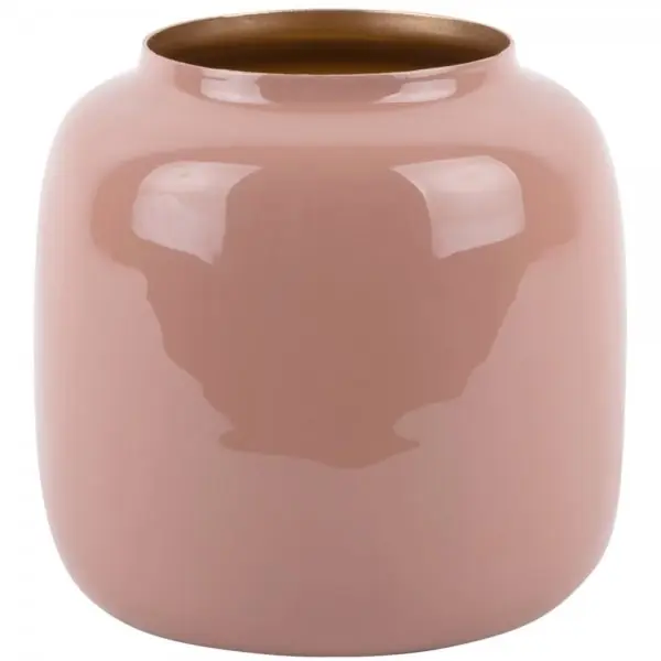 Present Time Vase Ivy Iron Enamel Faded Pink (8x14cm) Ab Werk