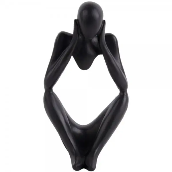 Present Time Statue Dreaming Polyresin Black (11x21cm) Limited Edition