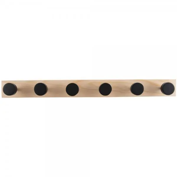 Im Trend Present Time Garderobenleiste Knobs Pinewood Black (60cm)