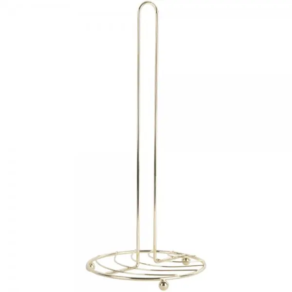 Preisknaller Present Time Küchenrollenhalter Wired Metal Gold Plated (34x15cm)