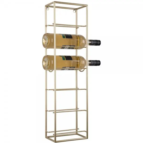 Neuheit Present Time Weinregal Single Metal Painted Gold (66x12x18cm)