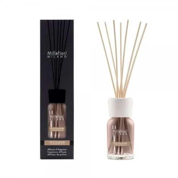 Millefiori Milano Raumduft Diffuser Silk & Rice Powder (100ml) Hochwertig