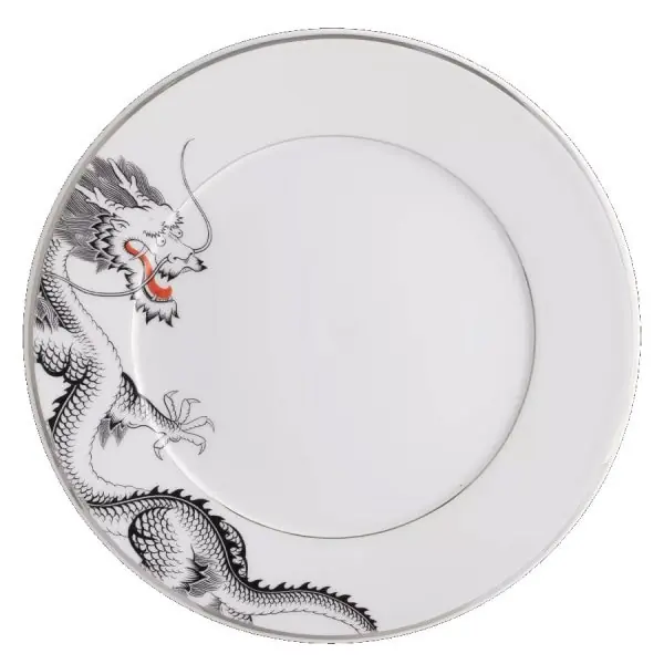 Super-Preis Meissen Platzteller Vitruv Glücksdrache Platinum (34cm)