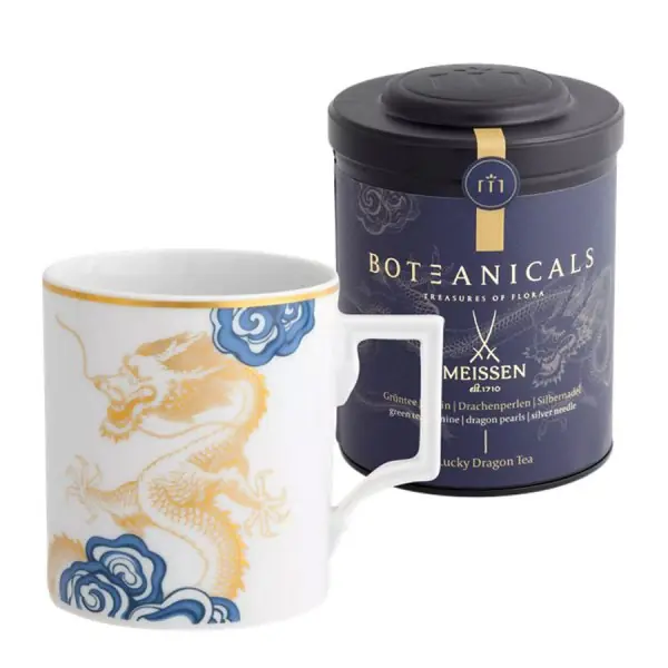 Top-Preis Meissen Tee-Set Glücksdrachen mit Boteanicals Glücksdrachen Tee (2-teilig)