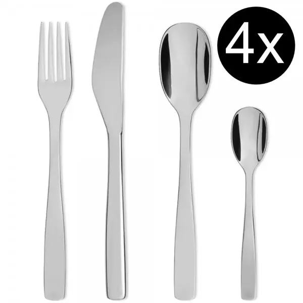 Alessi Besteck-Set KnifeForkSpoon (16-teilig) Finale Aktion