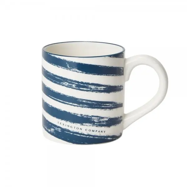 LEXINGTON Tasse Diagonal Stripes Navy/White Günstig