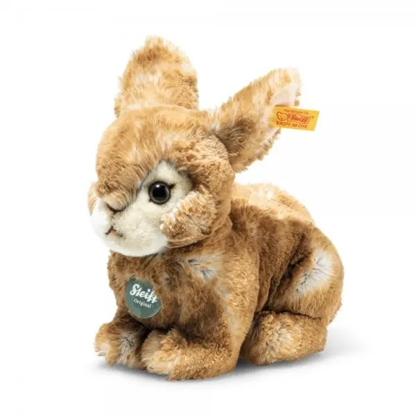 Hochwertig Steiff Kuscheltier Hase Melly Braun sitzend (20 cm)