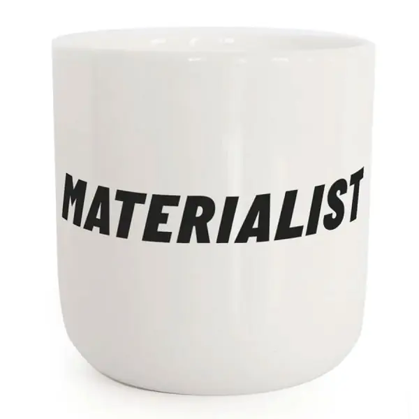 Handgefertigt PLTY Becher Materialist Porzellan
