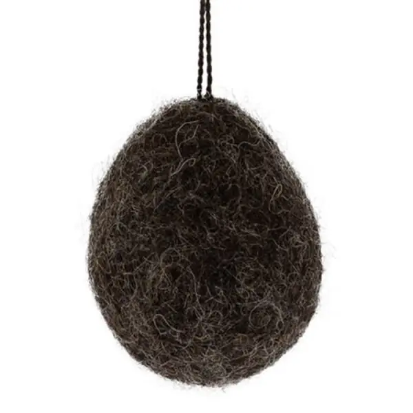 Beliebt Storefactory Dekorationsanhänger Ei aus Filz Ullas Dark Brown (5cm)