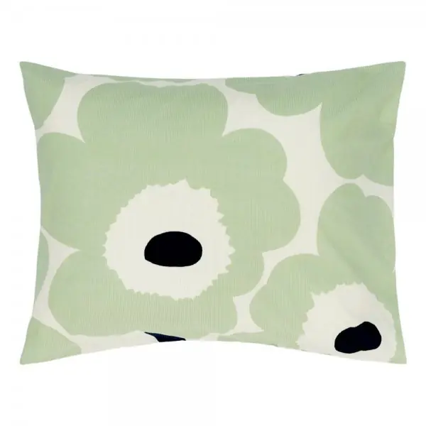 Marimekko Kissenbezug Unikko Offwhite Sage Darkblue (80x80cm) Kostenloser Rückversand