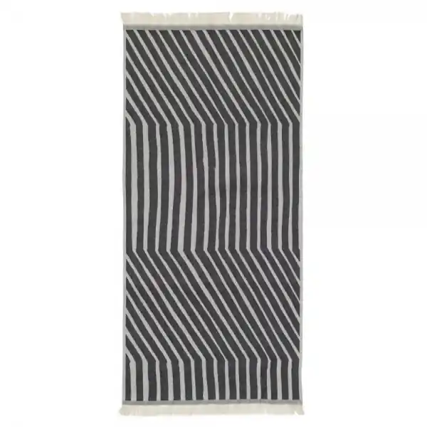 Marimekko Handtuch Kalasääski Off White / Charcoal (50x100cm) Direktkauf