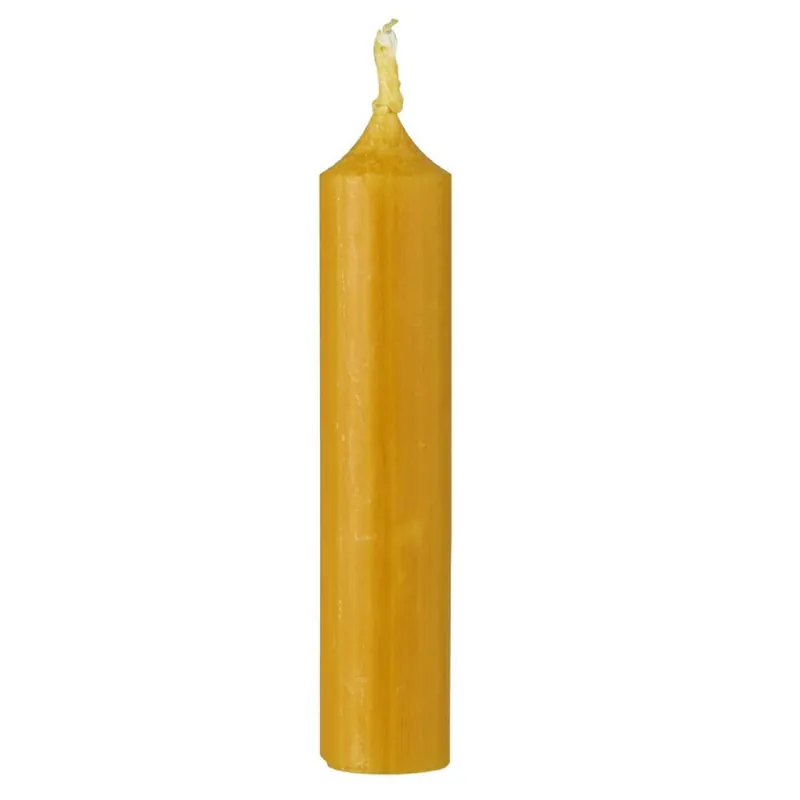 Preisknaller Ib Laursen Stabkerze Rustikal Curry Gelb (11cm)