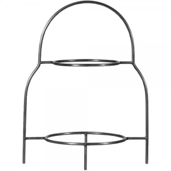 House Doctor Tellerständer HDSana Silber-Finish (24,5x17,2x32cm) Exklusiv