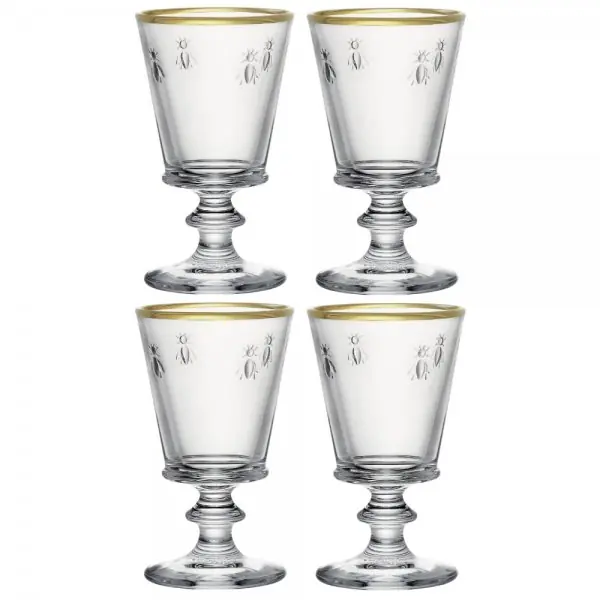 La Rochère Weingläser-Set Abeille Goldrand (4-teilig) Bestseller