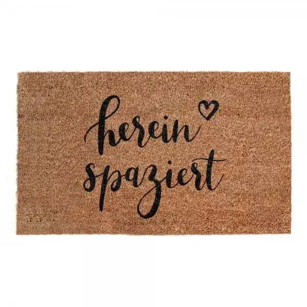 Begrenztes Angebot Eulenschnitt Kokos-Fußmatte Hereinspaziert (75x45cm)