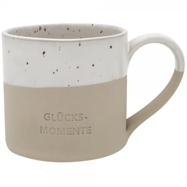 Schnäppchen Eulenschnitt Tasse Glücksmomente (Groß)