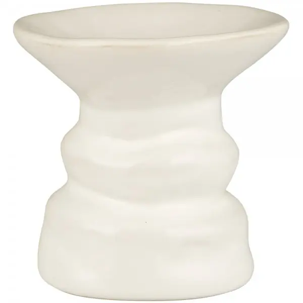 Ib Laursen Kerzenhalter für Stabkerze breite Kante Blanche (10,5x11cm) Kostenloser Rückversand