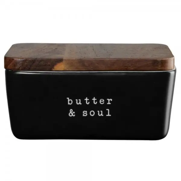 Asa Butterdose hey! Butter & Soul Schwarz (15x7,8cm) Günstig