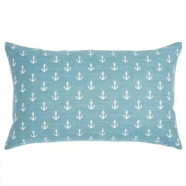 Ausverkauf pad Kissen Ancre Anker Blau-Weiß (30x50cm)