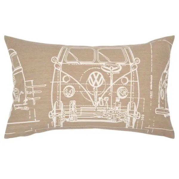 pad Kissen VOLK Buss Sand (35x60cm) Handgefertigt