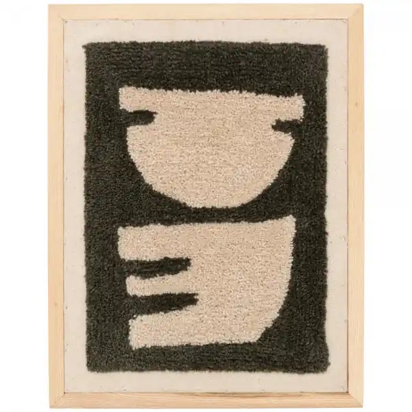 Im Trend Urban Nature Culture Wanddekoration Macio B Wool (40x52x2cm)