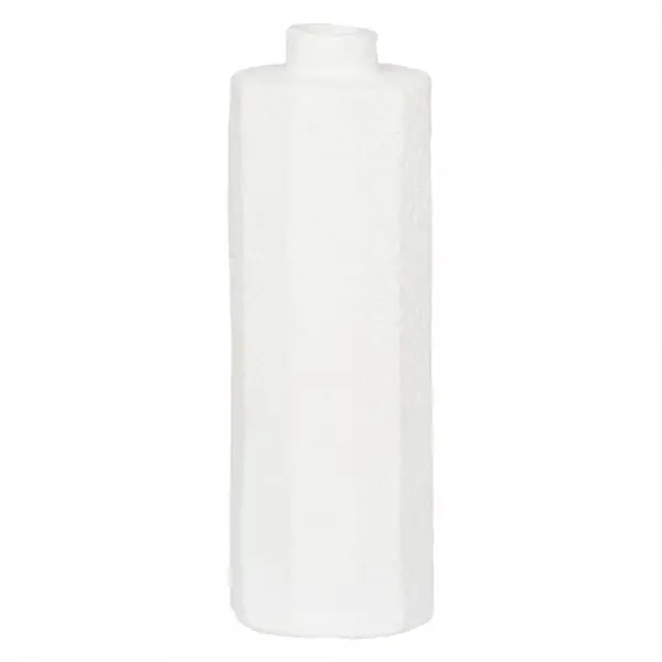 Rabatt Urban Nature Culture Vase Faceta Ecomix Weiß (9,5x28cm)