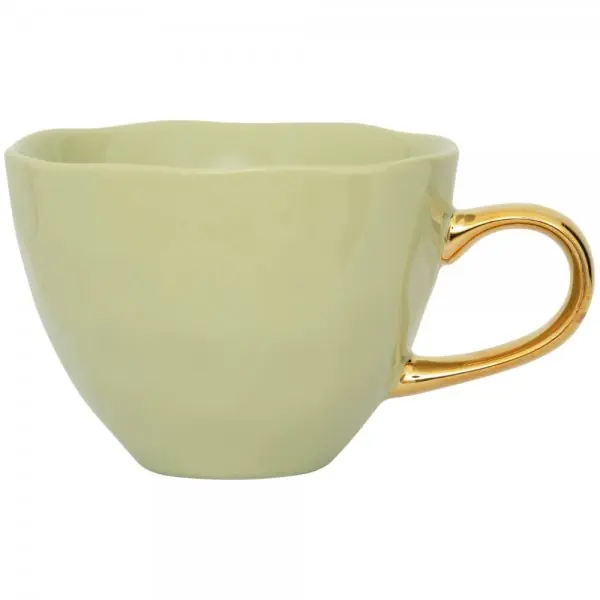 Urban Nature Culture Cappuccino-/Teetasse Good Morning Pale Green Handgefertigt