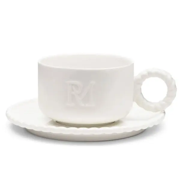 Riviera Maison Tasse mit Untertasse Elegant (2-teilig) Super-Preis