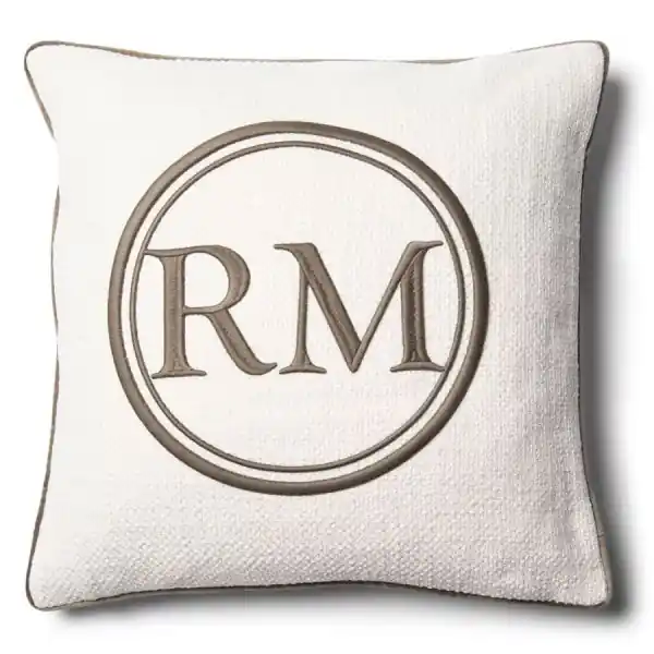 Riviera Maison Kissenhülle RM Jackson Pillow Cover Flax (50x50cm) Heißes Angebot