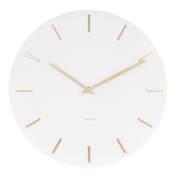 Karlsson Wanduhr Charm Weiß (45cm) Garantierte Lieferung