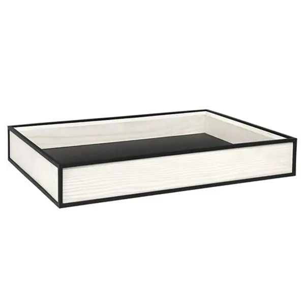 Audo Frame Tablett gebeizte Esche Weiß Heißes Angebot