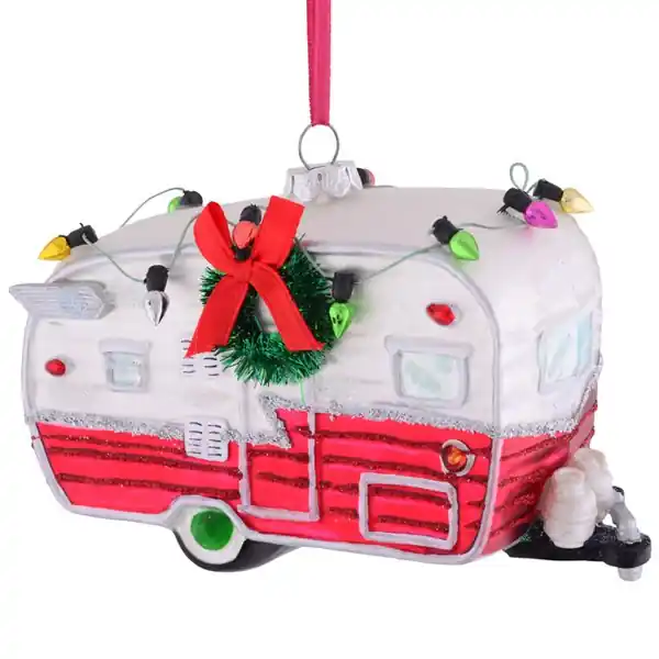 Gift Company Christbaumschmuck X-mas Caravan Wohnwagen Premium