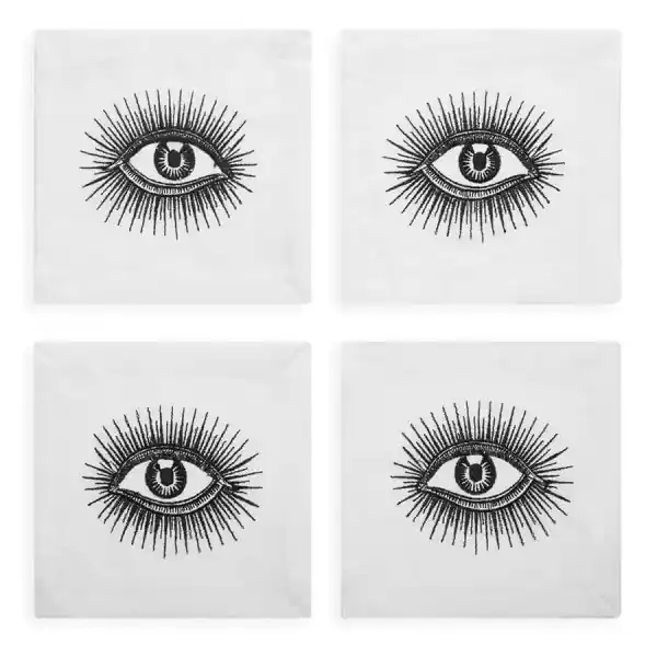 Jonathan Adler Stoffservietten Eyes Augen (4er-Set) Schnäppchen