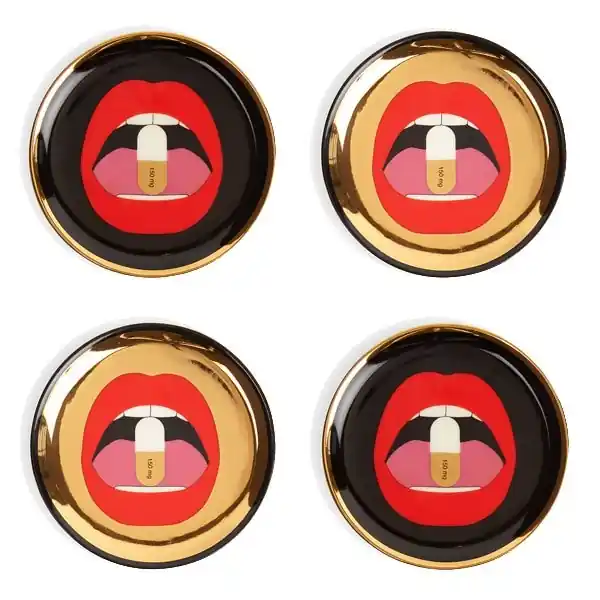 Jonathan Adler Glasuntersetzer Full Dose (4-teilig) Markenprodukt