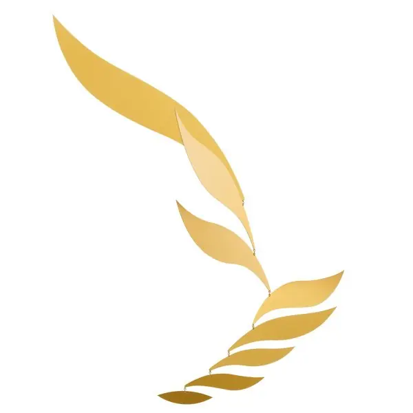 Handgefertigt Flensted Mobiles Mobile Rhythm Golden