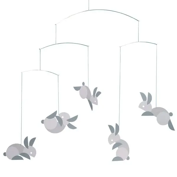 Original Flensted Mobiles Mobile Circular Bunnies Hasen