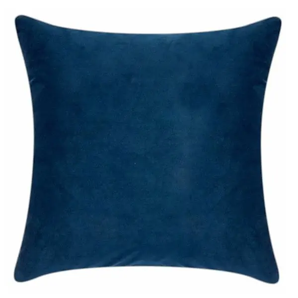 Günstig pad Kissenhülle Samt Elegance Marine Blau (40x40cm)