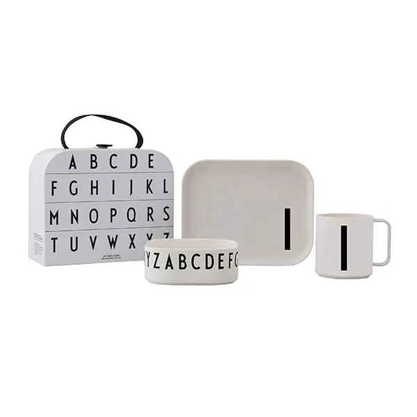 Design Letters Kindergeschirr-Set im Koffer I (4-teilig) Meistverkauft
