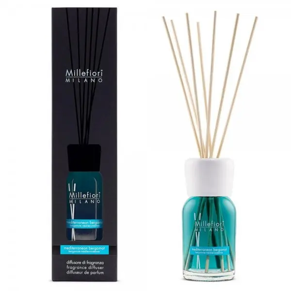 Geld-Zurück-Garantie Millefiori Milano Raumduft Diffuser Mediterranean Bergamot (100ml)