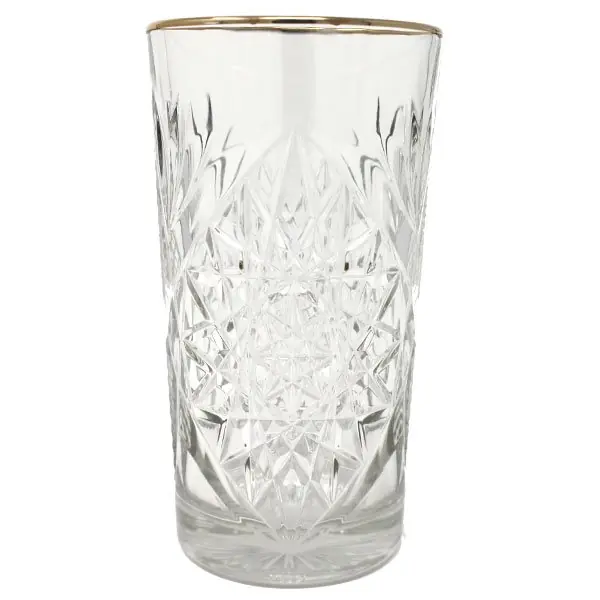 Top-Preis Libbey Longdrinkglas Hobstar Goldrand