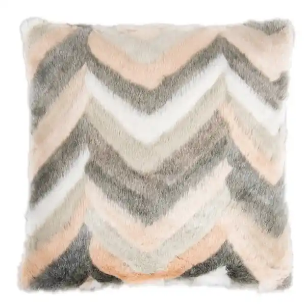 Garantierte Lieferung PAD Kissenhülle Pulse Kunstpelz Grau Rose (50x50cm)