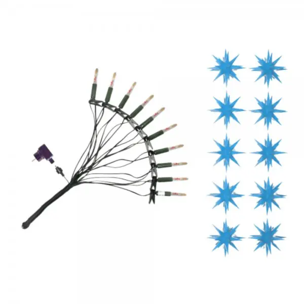 Garantierte Lieferung Herrnhuter Sternenkette A1s Set Kunststoffsterne Blau (13cm)